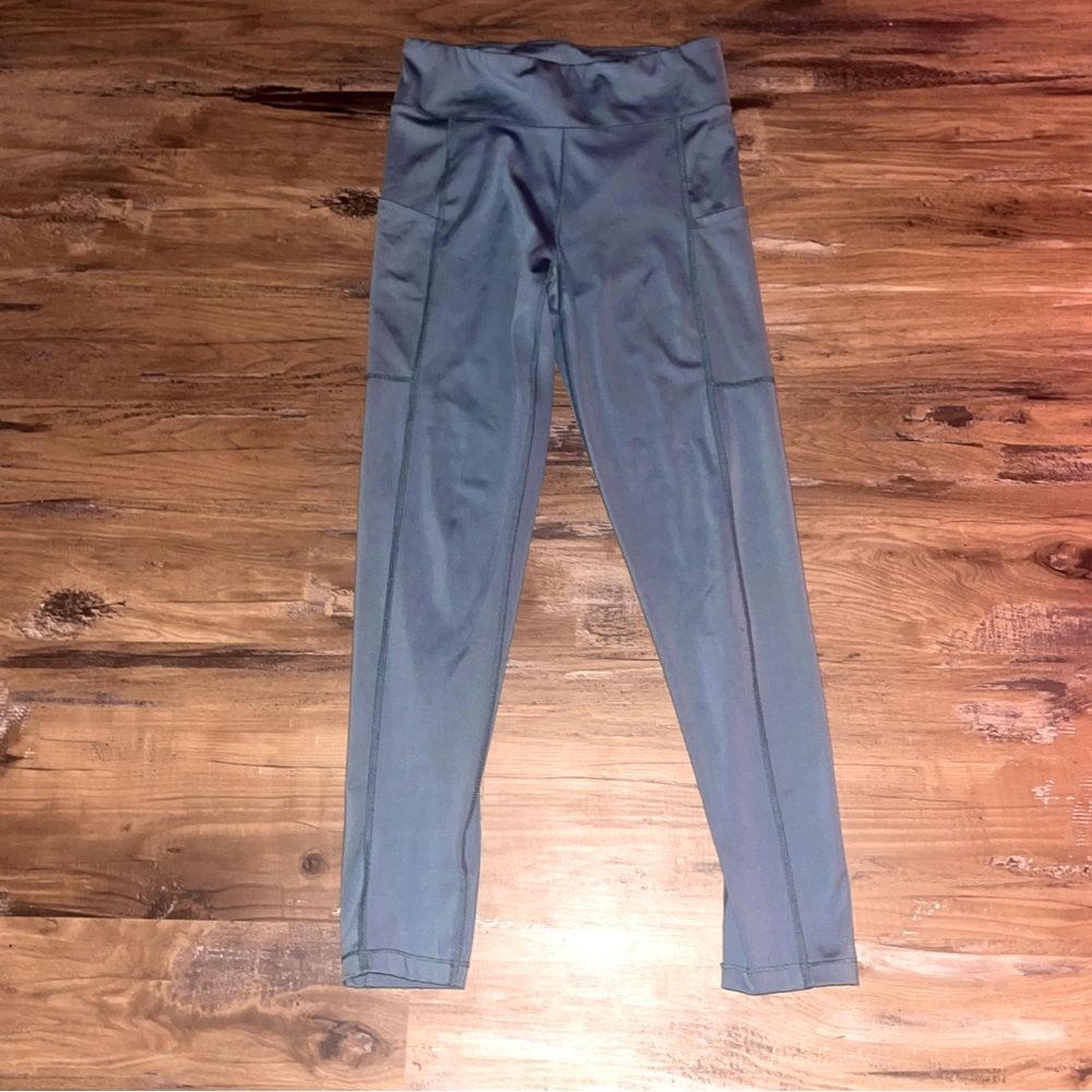 blue leggings, aeropostal, size medium, blue